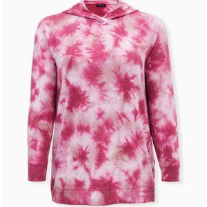 Torrid - Light Weight French Terry Button Side Tunic Hoodie